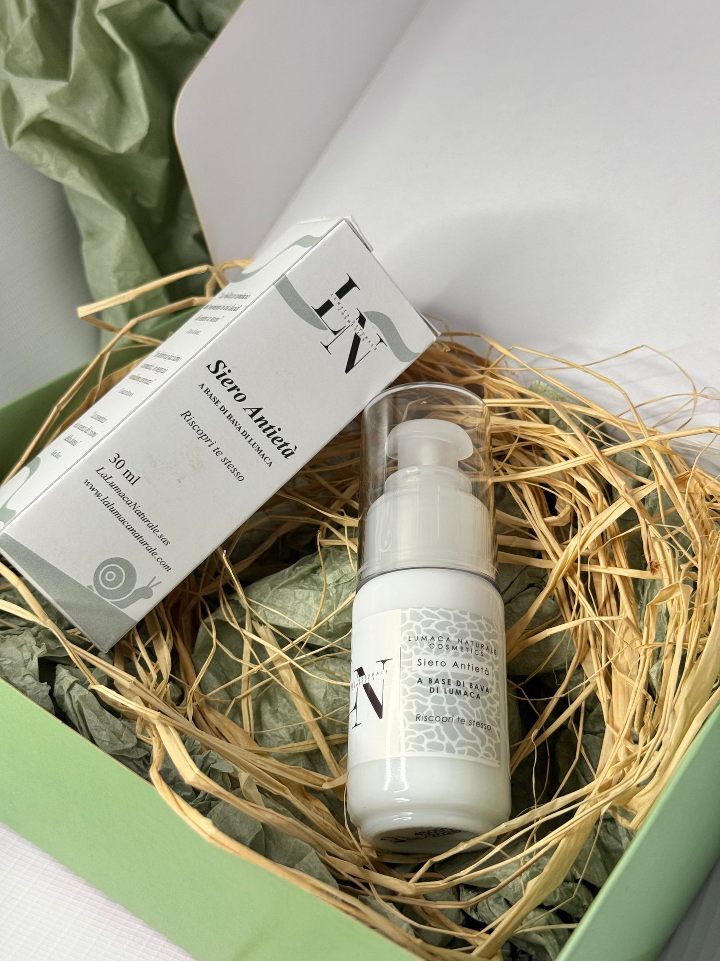 Siero Viso Anti Età alla Bava di Lumaca Naturale – LaLumacaNaturale