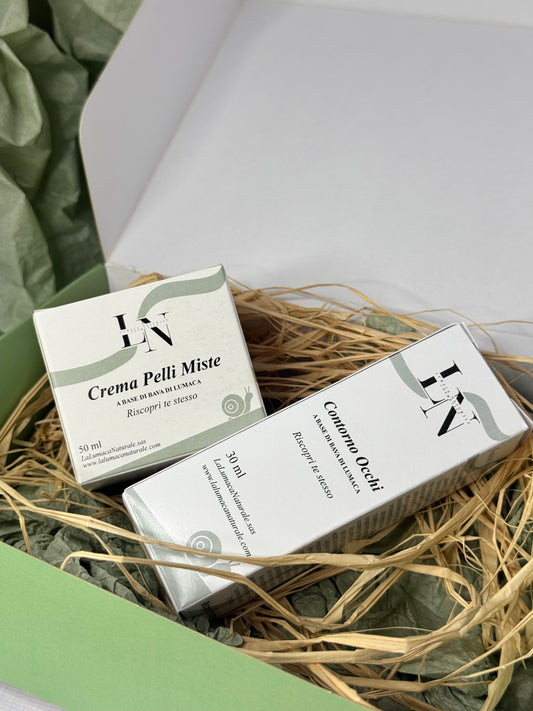 Snail Duo Balance | Crema Pelli Miste + Contorno Occhi alla Bava di Lumaca